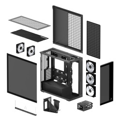 ARCTIC Xtender E-ATX PC Case with 5x ARGB Fans, Tempered Glass