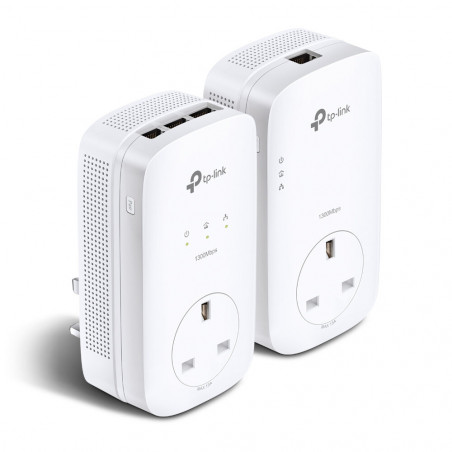 TP-LINK TL-PA8033P KIT AV1300 Powerline Adapter Kit, 3-Port