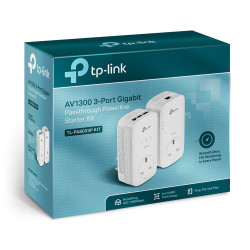 TP-LINK TL-PA8033P KIT AV1300 Powerline Adapter Kit, 3-Port