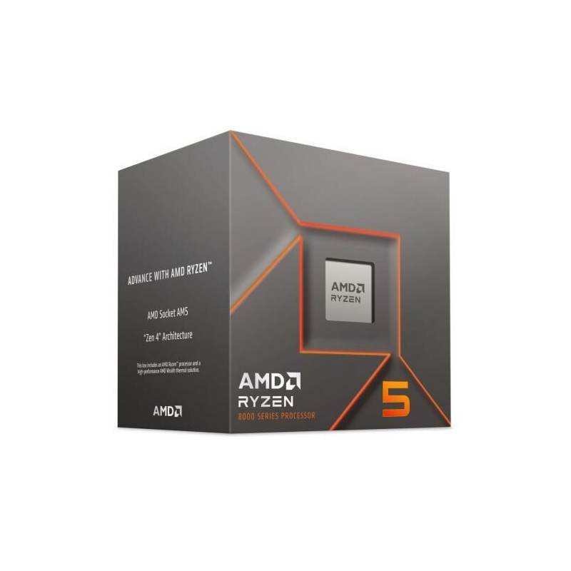 AMD Ryzen 5 8400F 6-Core Processor with Wraith Stealth Cooler
