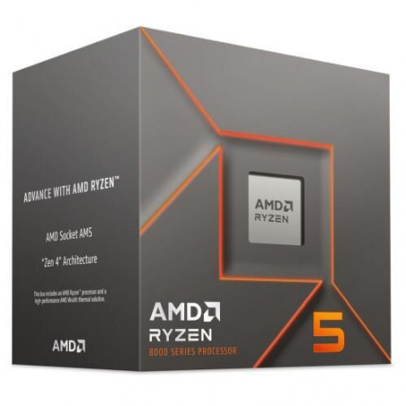AMD Ryzen 5 8400F 6-Core Processor with Wraith Stealth Cooler