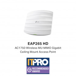 TP-LINK EAP265 HD AC1750 Dual-Band Wireless Ceiling Mount Access Point