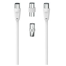 HAMA 00205339 2m Antenna Cable & 2 Coax Adapters Antenna Connection Kit