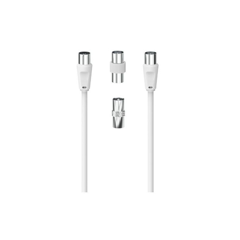 HAMA 00205339 2m Antenna Cable & 2 Coax Adapters Antenna Connection Kit
