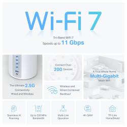 TP-LINK Deco BE65 Tri-Band Mesh Wi-Fi System