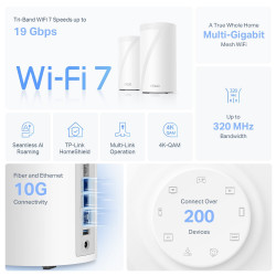 TP-LINK Deco BE85 Tri-Band Mesh Wi-Fi System (2-Pack)