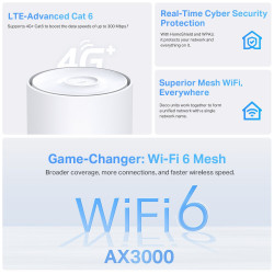 TP-LINK DECO X50-4G AX3000 Wi-Fi 6 Mesh System