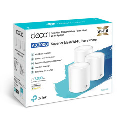 TP-LINK Deco X60 AX5400 Wi-Fi 6 Mesh System (3-Pack)