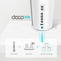 TP-LINK Deco X73-DSL AX5400 VDSL Whole Home Mesh Wi-Fi 6 Router