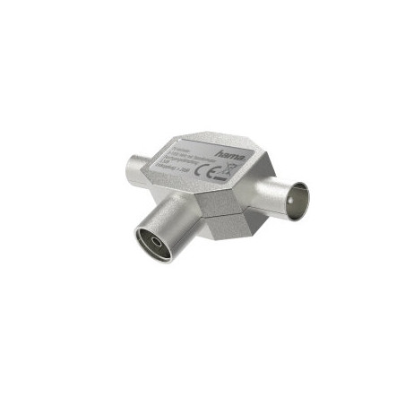 HAMA 00205236 Coax Female to 2x Coax Male Antenna Splitter