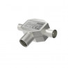 HAMA 00205236 Coax Female to 2x Coax Male Antenna Splitter