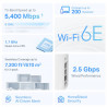 TP-LINK Deco XE75 Pro AXE5400 Tri-Band Wi-Fi 6E Mesh System (3-Pack)