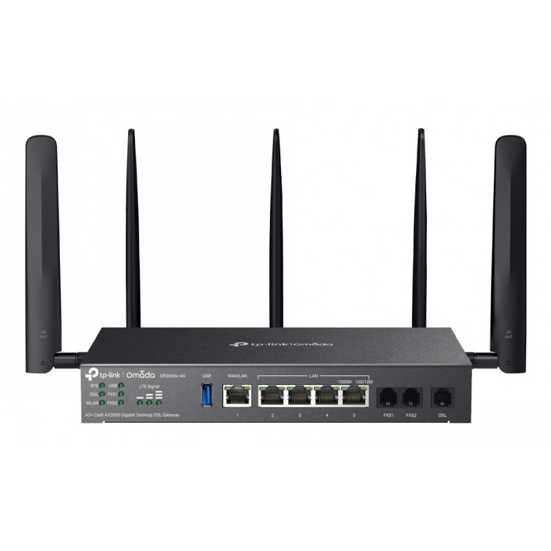 TP-LINK DR3650V-4G 4G+ Cat6 AX3000 Wi-Fi 6 Gigabit DSL Gateway