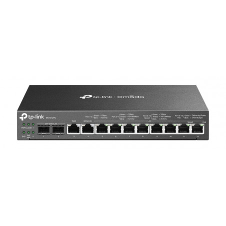 TP-LINK ER7212PC 12-Port Gigabit VPN Router with PoE Switch and Omada Controller