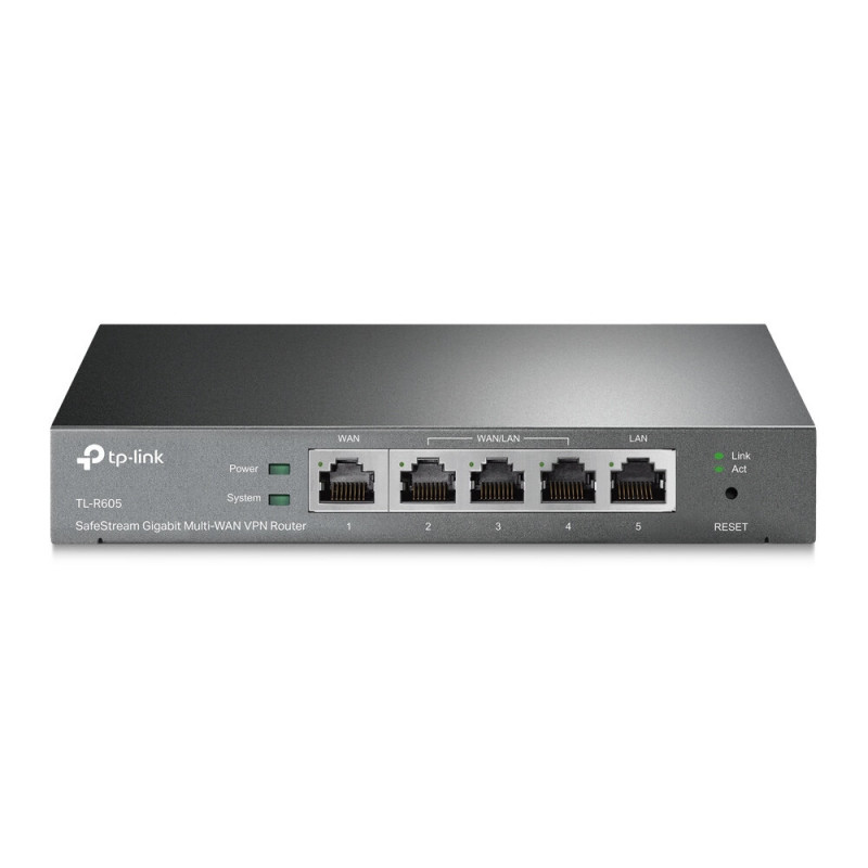 TP-LINK ER605 Gigabit VPN Router with 5x Gigabit LAN Ports and Up to 4x WAN Ports