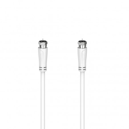 HAMA 00205063 F-Type Coaxial Cable 1.5m White