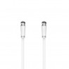 HAMA 00205063 F-Type Coaxial Cable 1.5m White