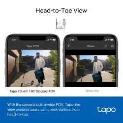 TP-LINK TAPO D230S1 2K 5MP Smart Video Doorbell Kit with Hub