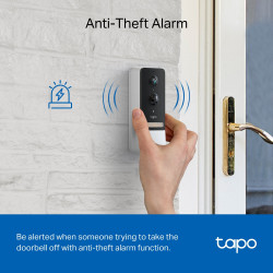 TP-LINK TAPO D230S1 2K 5MP Smart Video Doorbell Kit with Hub
