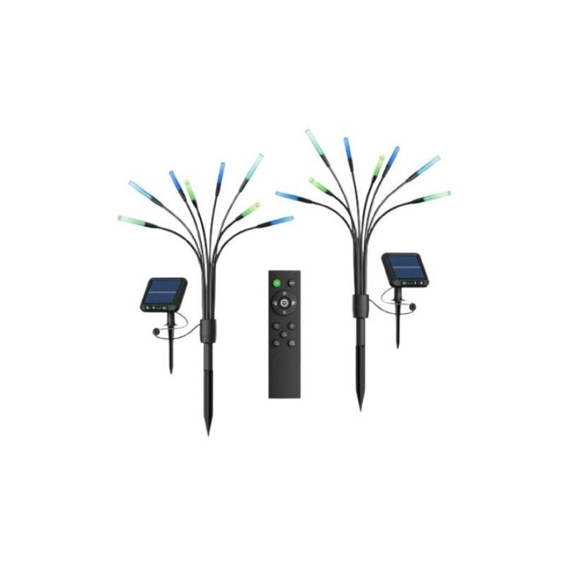 Nanoleaf N7001K00-2SF Solar Panels Outdoor Lights with Remote