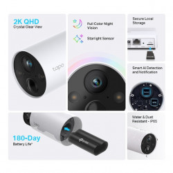 TP-LINK TAPO C420S2 2K QHD Outdoor Security Camera System