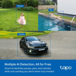TP-LINK TAPO C425 KIT 2K QHD Outdoor Security Camera with Solar Panel
