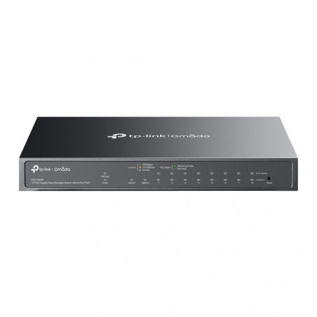 TP-LINK ES210GMP 10-Port Gigabit Easy Managed Switch with 8-Port PoE+ and SFP/RJ45 Combo Port