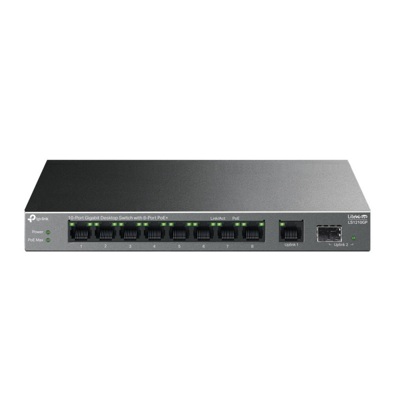 TP-LINK LS1210GP 10-Port Gigabit PoE+ Switch with SFP Port