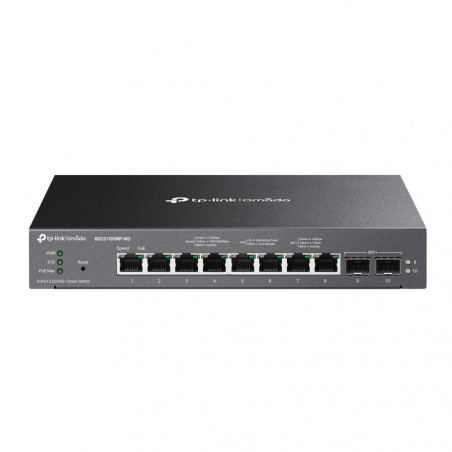 TP-LINK SG2210XMP-M2 8-Port 2.5GbE, 2-Port 10GbE SFP+ Smart PoE+ Switch