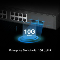 TP-LINK SG3218XP-M2 16-Port 2.5G/2-Port 10GE SFP+ PoE+ Managed Switch