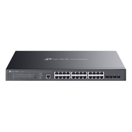 TP-LINK SG3428XMPP 24-Port Gigabit, 4-Port 10GE SFP+, 16-Port PoE+, 8-Port PoE++ Managed Switch
