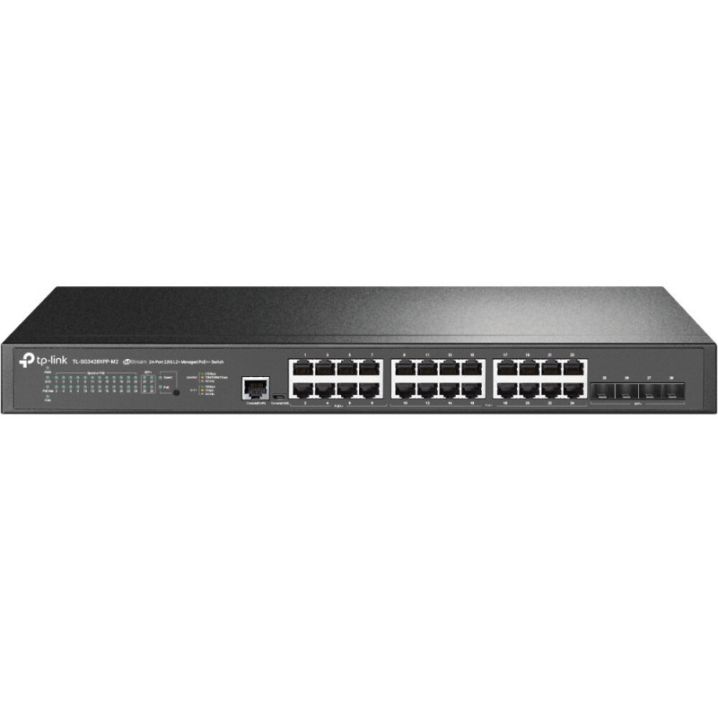 TP-LINK SG3428XPP-M2 24-Port 2.5GbE & 4-Port 10GbE SFP+ Managed Switch with PoE+