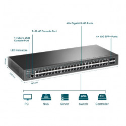 TP-LINK SG3452X 48-Port Gigabit L2+ Managed Switch with 10GE & SFP+ Slots