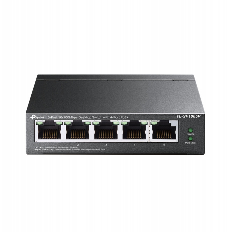 TP-LINK TL-SF1005P 5-Port 10/100Mbps PoE Desktop Switch