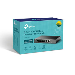 TP-LINK TL-SF1006P 6-Port 10/100 PoE+ Switch