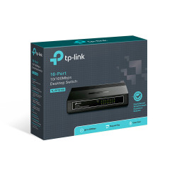 TP-LINK TL-SF1016D 16-Port 10/100Mbps Unmanaged Desktop Switch
