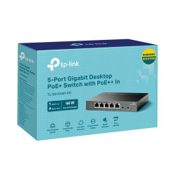 TP-LINK TL-SG1005P-PD 5-Port Gigabit PoE+ Switch with 1-Port PoE++