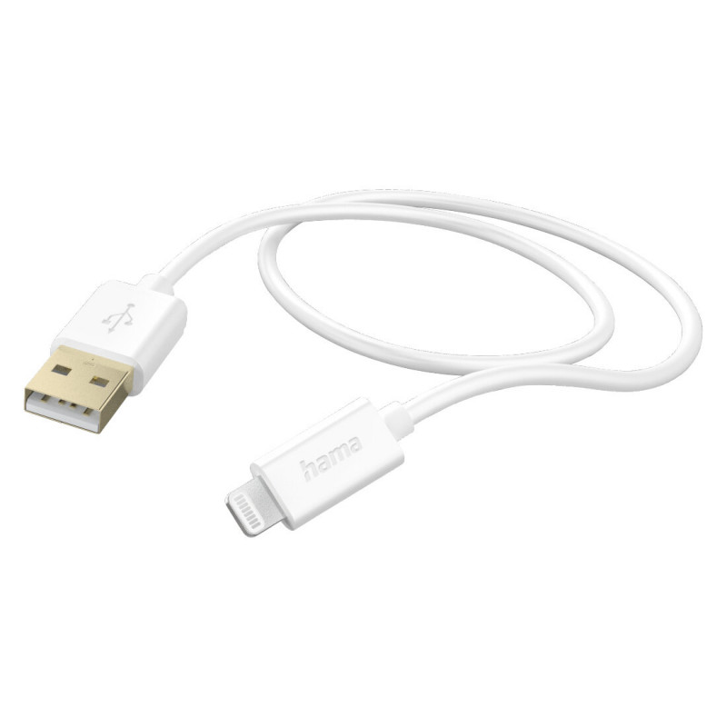 HAMA 00201581 1.5m White USB-A to Lightning Cable