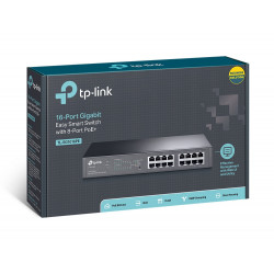 TP-LINK TL-SG1016PE 16-Port Gigabit Easy Smart Switch with 8-Port PoE+ (150W)