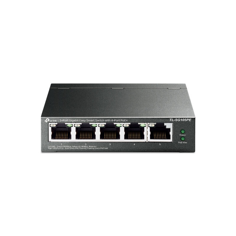 TP-LINK TL-SG105PE 5-Port Gigabit PoE+ Easy Smart Switch