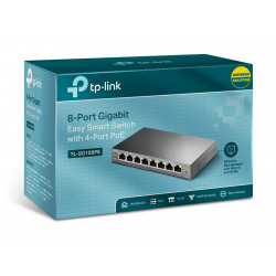 TP-LINK TL-SG108PE 8-Port Gigabit Easy Smart Switch with 4-Port PoE+