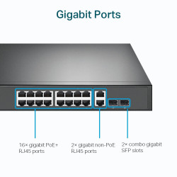 TP-LINK TL-SG1218MP 18-Port Gigabit Unmanaged PoE+ Switch