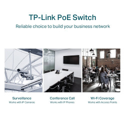 TP-LINK TL-SG1428PE 28-Port Gigabit PoE+ Smart Switch with 2 SFP Ports