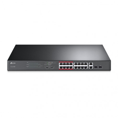 TP-LINK TL-SL1218MP 16-Port 10/100Mbps + 2-Port Gigabit PoE Switch