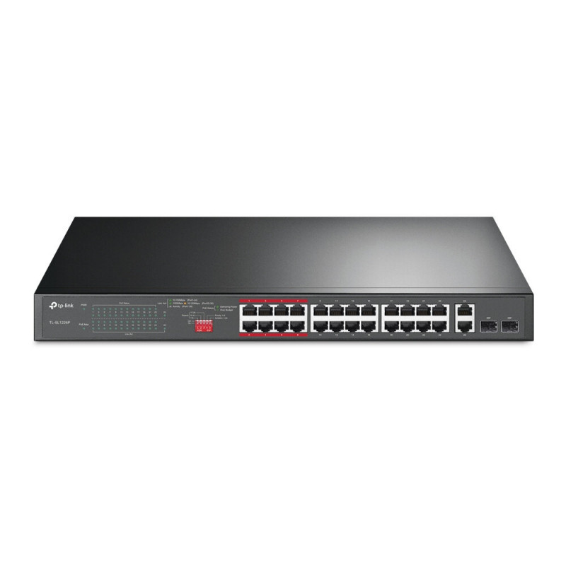 TP-LINK TL-SL1226P 24-Port 10/100Mbps + 2-Port Gigabit PoE+ Switch