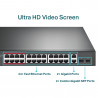 TP-LINK TL-SL1226P 24-Port 10/100Mbps + 2-Port Gigabit PoE+ Switch