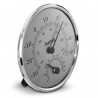 HAMA 00222236 Analogue Thermo-Hygrometer Stainless Steel Silver/Grey