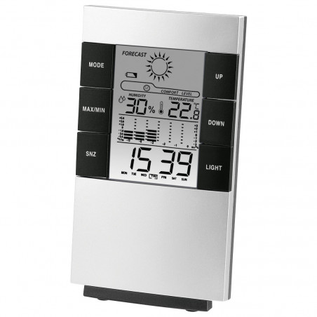 HAMA 00186379 LCD Thermo-Hygrometer with Barometer Weather Station
