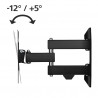 HAMA 00118101 Full Motion TV Wall Bracket, Up to 48", 20kg, Tilt & Swivel