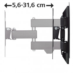 HAMA 00118101 Full Motion TV Wall Bracket, Up to 48", 20kg, Tilt & Swivel